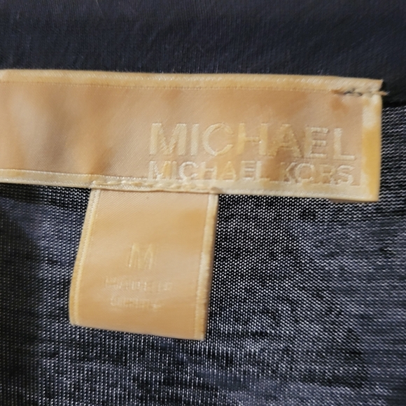 Micheals Kors Navy and White Striped Long Sleeve Top - Picture 2 of 7